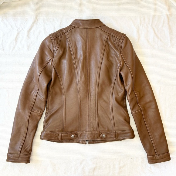 Michael Kors Moto Leather Jacket - Picture 12 of 15